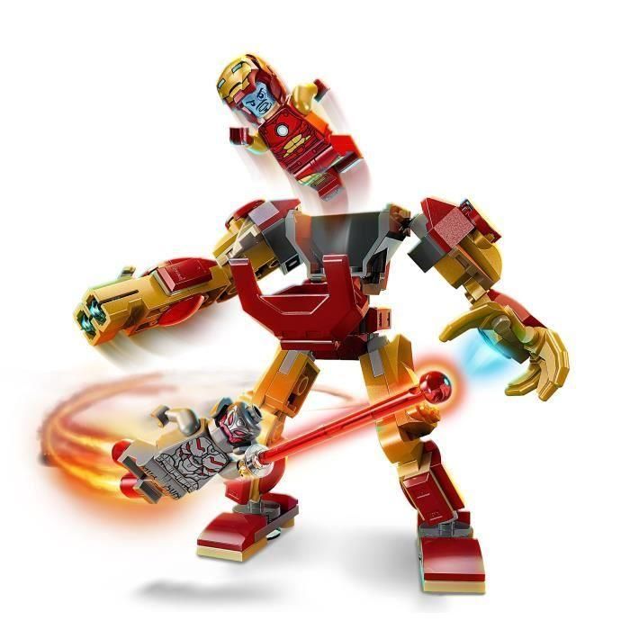 LEGO 76307 Marvel Iron Man Mech vs. Ultron: Juguete Superhéroe para Niños de 6+ Años 2