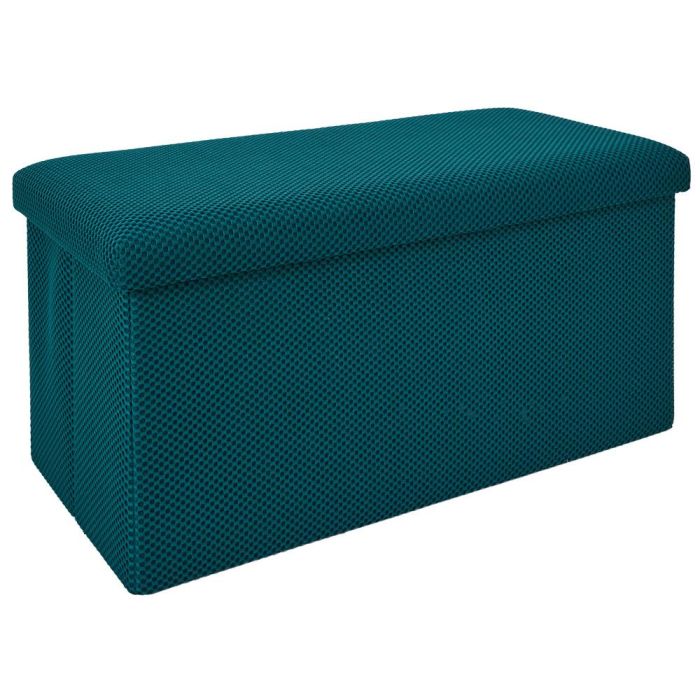 Banco-Puf Plegable Atom Azul Home Deco Factory Banco-Puf Plegable Atom Azul Home Deco Factory