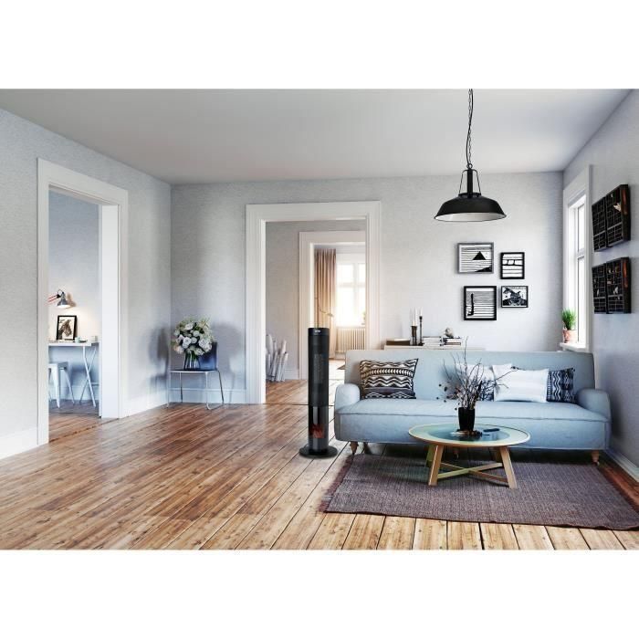 Domo DO7345H Calefactor cerámico con efecto leña 2000 W Negro 83,5 cm 1