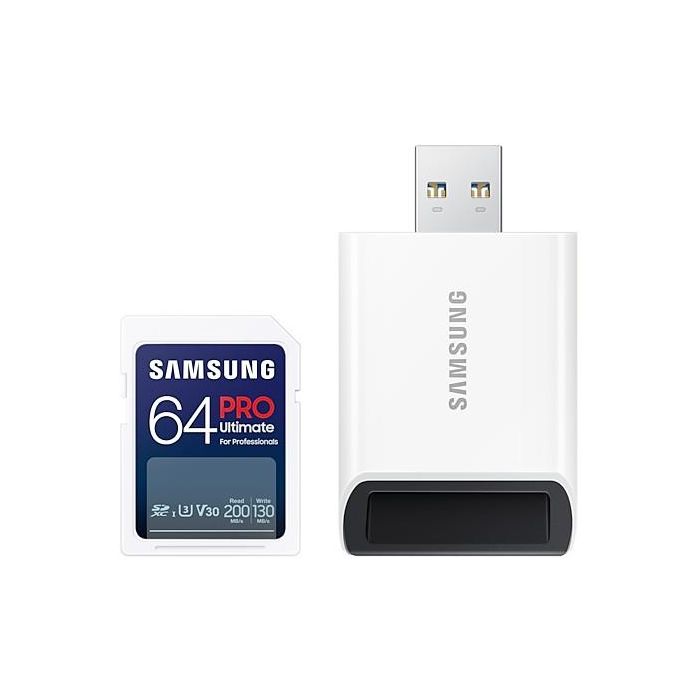 CARD Card 64GB Samsung XC PRO Ultimate (CL10) Reader retail 5