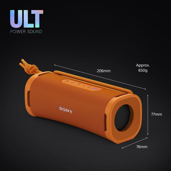 Altavoz Bluetooth Portátil Sony SRSULT10D Negro Naranja 8 Altavoz Bluetooth Portátil Sony SRSULT10D Negro Naranja 8