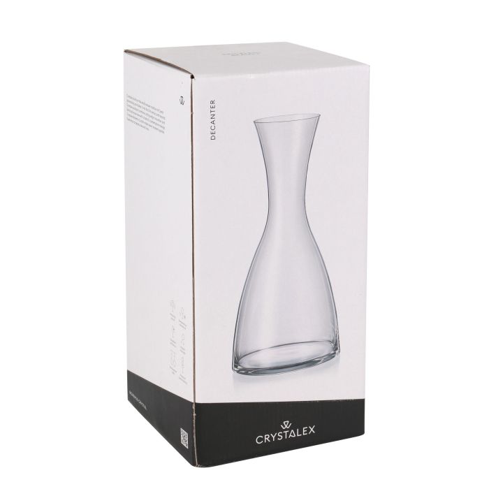 Bohemia Decantador de Cristal Kate Liso 1200 ml - 7.7 cm Ancho x 27.4 cm Alto x 13 cm Largo (6 Unidades)
