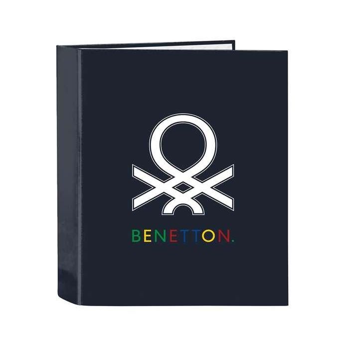 Carpeta de anillas Benetton Sixties Azul marino A4 (27 x 33 x 6 cm) 0 Carpeta de anillas Benetton Sixties Azul marino A4 (27 x 33 x 6 cm) 0