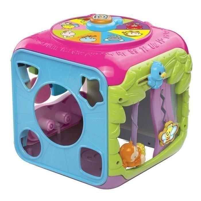 VTECH Super Cube Des Découvertes Rose 3 VTECH Super Cube Des Découvertes Rose 3