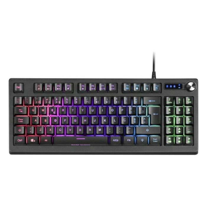 Teclado Gaming Mars Gaming MKREVO LED RGB Negro 10