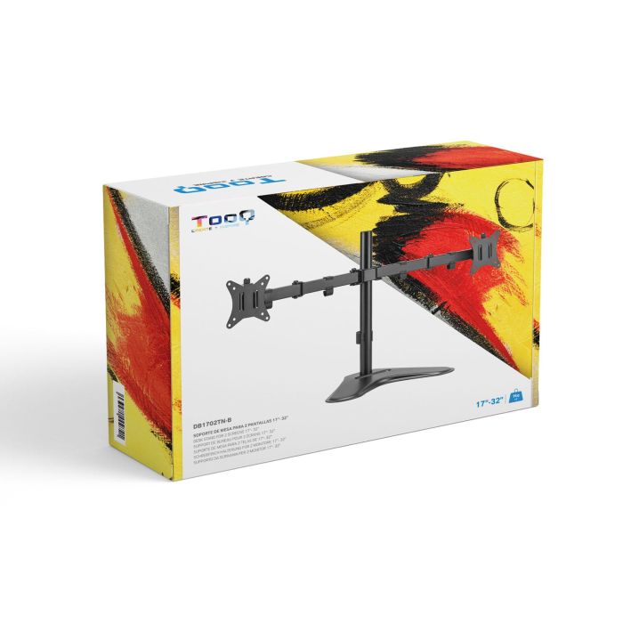 Soporte de Sobremesa para 2 Monitores TooQ DB1702TN-B/ Giratorio/ Inclinable/ hasta 9kg 5 Soporte de Sobremesa para 2 Monitores TooQ DB1702TN-B/ Giratorio/ Inclinable/ hasta 9kg 5