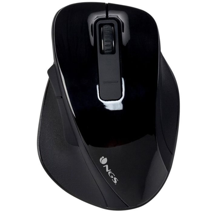 Ratón Inalámbrico Óptico NGS BOWBLACK Negro 1600 dpi (1 unidad) Ratón Inalámbrico Óptico NGS BOWBLACK Negro 1600 dpi (1 unidad)