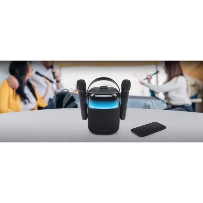 Altavoz Bluetooth con Micrófono Karaoke Muse MUSE M-530 KA 30 W Negro 1 Altavoz Bluetooth con Micrófono Karaoke Muse MUSE M-530 KA 30 W Negro 1