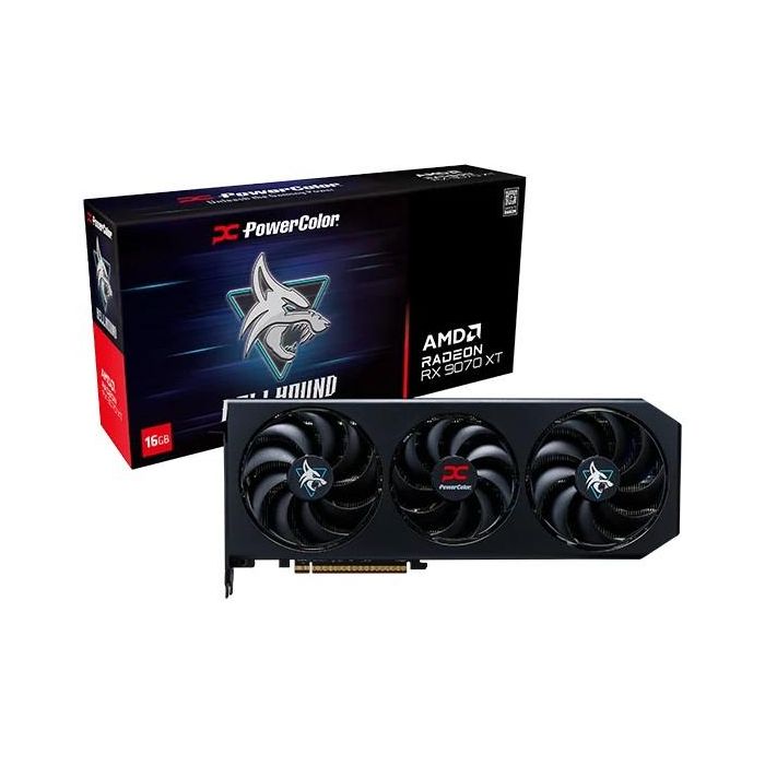 PowerColor RX 9070 XT Hellhound 16GB GDDR6 3Fan 7