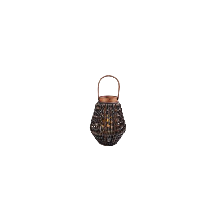 DKD Home Decor Portavela Colonial Marrón PE y Cristal 20.5 x 28 x 9.5 cm (8 Unidades)