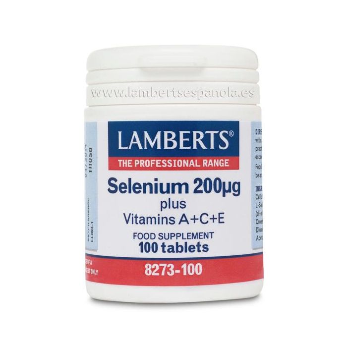 Selenio 200 Mcg Más Vitaminas A, C Y E.