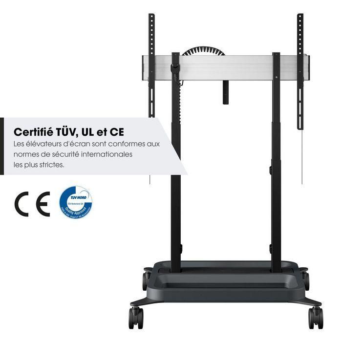 Vogels Carro con Soporte Motorizado para Pantalla RISE5205 Negro para Pantallas de hasta 86" y 120 kg 8