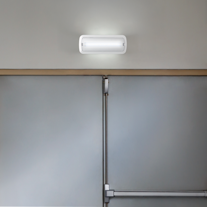 Luz de Emergencia LED Empotrable o Superficie, 200 lm, 5000K Blanco Frío, Permanente/No Permanente, 3h Autonomía L116MN-B 1 Luz de Emergencia LED Empotrable o Superficie, 200 lm, 5000K Blanco Frío, Permanente/No Permanente, 3h Autonomía L116MN-B 1