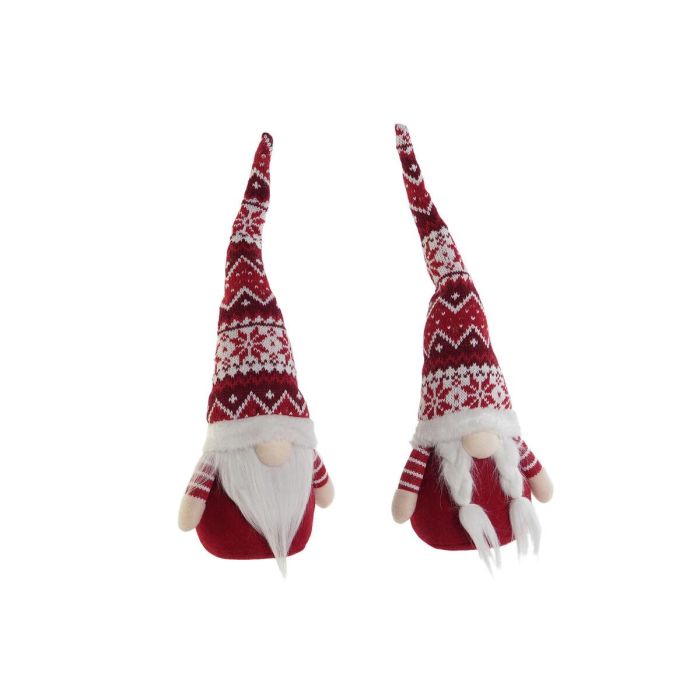 Figura DKD Home Decor Rojo Blanco 11 x 42 x 16 cm (2 Unidades) Figura DKD Home Decor Rojo Blanco 11 x 42 x 16 cm (2 Unidades)