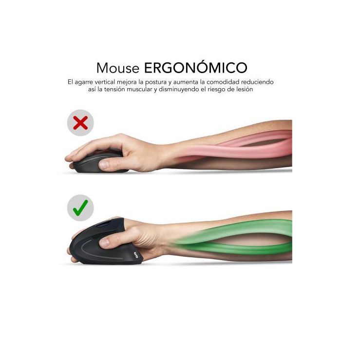 SUBBLIM GLIDE VERTICAL ERGO WIRED MOUSE WHITE 5 SUBBLIM GLIDE VERTICAL ERGO WIRED MOUSE WHITE 5