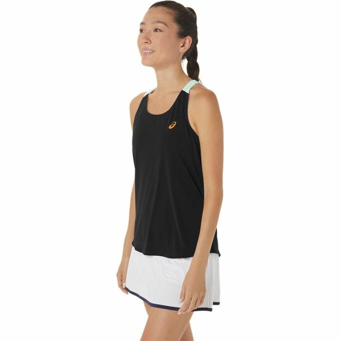 Camiseta de Tirantes Mujer Asics Court Negro 3