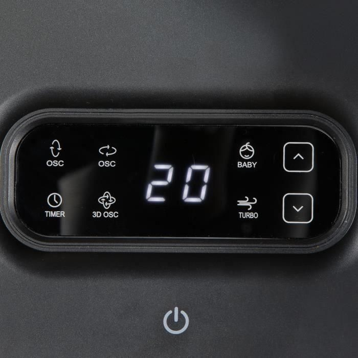 Ventilador de pedestal - DOMO - 26 W - Madera - Consumo ECO - Silencioso - 9 velocidades - Pantalla LED - Mando a distancia incluido 3 Ventilador de pedestal - DOMO - 26 W - Madera - Consumo ECO - Silencioso - 9 velocidades - Pantalla LED - Mando a distancia incluido 3