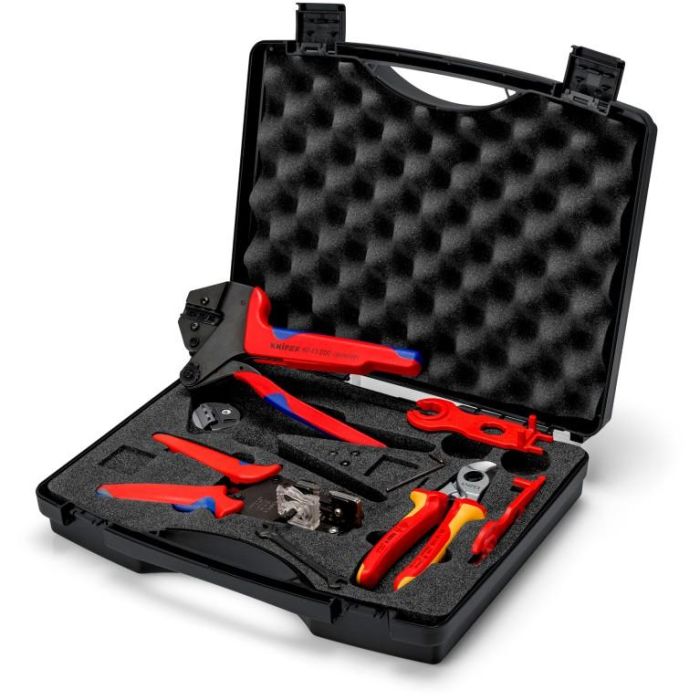 KNIPEX Werkzeugkoffer fr Photovoltaik MC4 0 KNIPEX Werkzeugkoffer fr Photovoltaik MC4 0