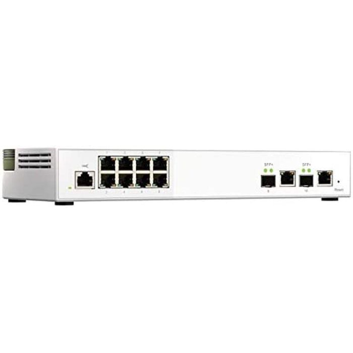 Qnap QSW-M2108R-2C Conmutador Gestionado, 8 Puertos 2.5GbE RJ-45, 2 Puertos Combo 10GbE SFP+/RJ-45, Desktop/Rack 1U, 80 Gbps, IEEE 802.3bz/bn
