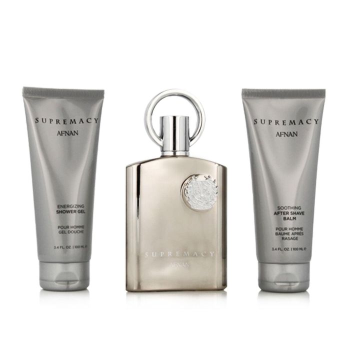 Set de Perfume Hombre Afnan Supremacy Silver EDP 3 Piezas 1 Set de Perfume Hombre Afnan Supremacy Silver EDP 3 Piezas 1