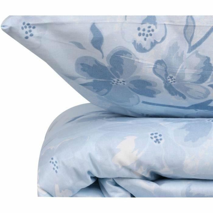Juego de Cama 220x240 cm y 60x60 cm 100% Algodón Reforzado Azul 4