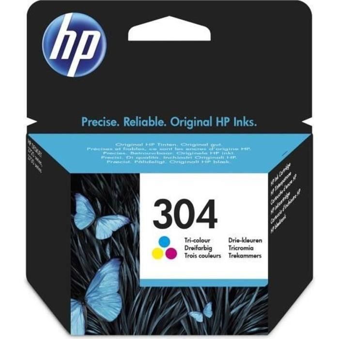 Cartucho de tinta original HP 304 tricolor para HP DeskJet 2620/2630/3720/3730 (N9K05AE) Cartucho de tinta original HP 304 tricolor para HP DeskJet 2620/2630/3720/3730 (N9K05AE)