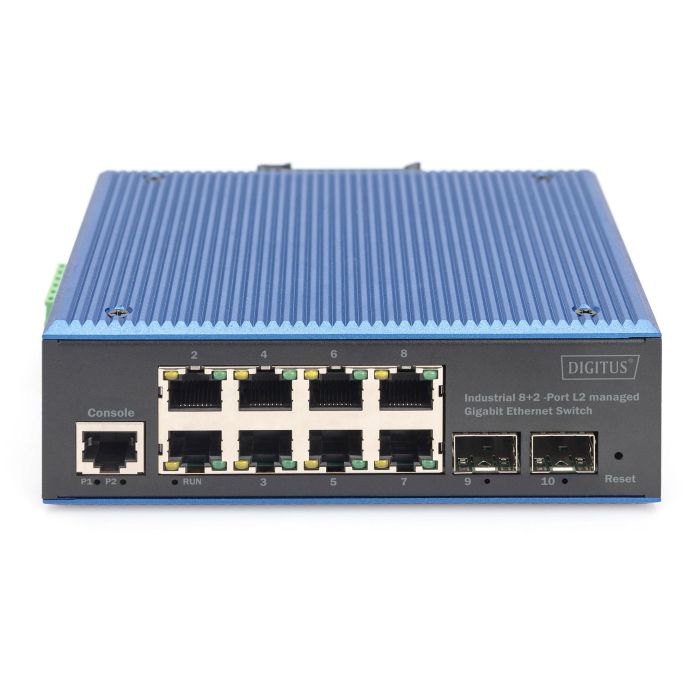 Digitus Switch Industrial Gigabit Ethernet L2 Gestionado 8+2 Puertos 2