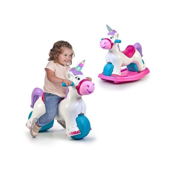 Correpasillos baby unicorn con sonido de trote y relincho ¡convertible en balancín! 1 Correpasillos baby unicorn con sonido de trote y relincho ¡convertible en balancín! 1