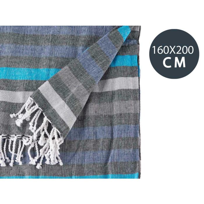 Giftdecor Multiusos 160x200 cm Raya Azul - Tela de Algodón (12 Unidades) 3 Giftdecor Multiusos 160x200 cm Raya Azul - Tela de Algodón (12 Unidades) 3