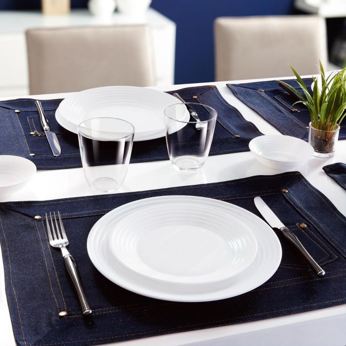 Luminarc Harena Vajilla Opal 18 Piezas - 6 Personas Vidrio Templado Extra Resistente Color Blanco 1 Luminarc Harena Vajilla Opal 18 Piezas - 6 Personas Vidrio Templado Extra Resistente Color Blanco 1