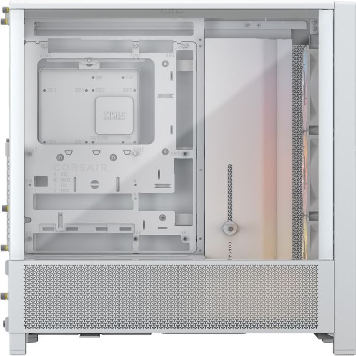 Corsair 4000D RS ARGB Blanca Caja ATX Semitorre con Panel de Vidrio Templado 2
