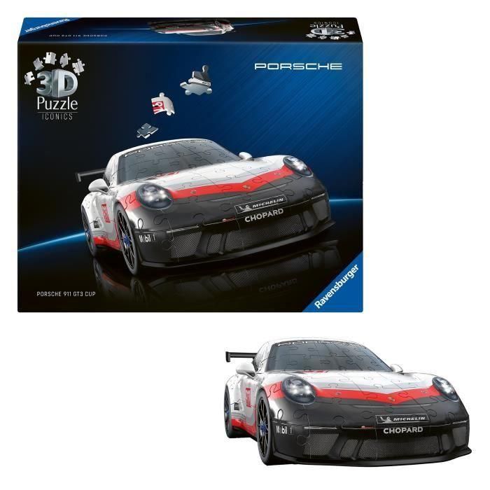 Ravensburger RAV12008039 Rompecabezas 3D icónicos Porsche 911 GT3 Cup 2 Ravensburger RAV12008039 Rompecabezas 3D icónicos Porsche 911 GT3 Cup 2