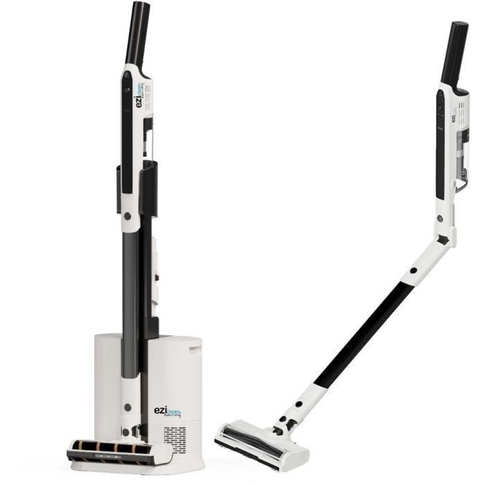 Eziclean EZI3760372559687 Aspiradora Escoba Inalámbrica Cyclomax R15, 20000 Pa, 30 min, 2,2 L, Blanco/Negro