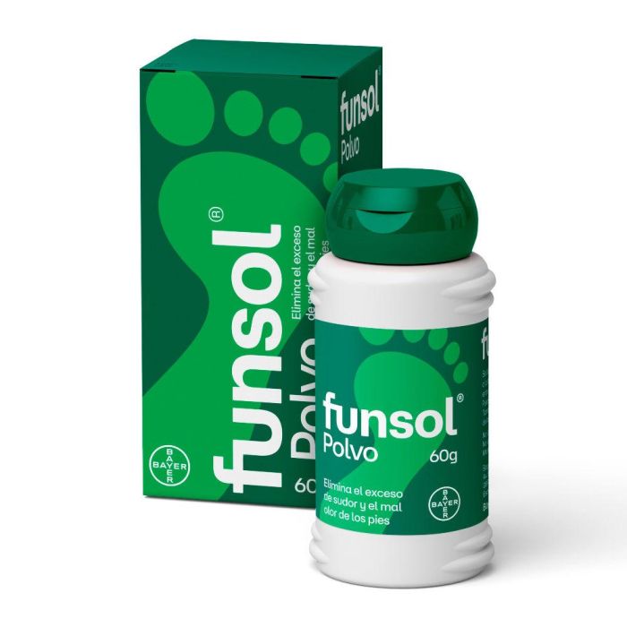 Funsol Polvo Desodorante para Pies 60 gr - Elimina Sudor y Mal Olor, Frescura Duradera 1