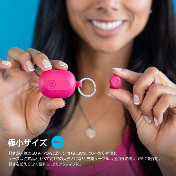 Auriculares con Micrófono JLab JBuds Mini Rosa 7 Auriculares con Micrófono JLab JBuds Mini Rosa 7
