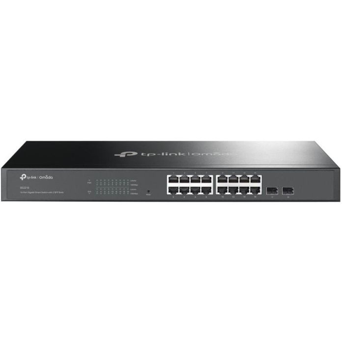 TP-Link Omada SG2218 Switch Gestionado L2/L2+ con 16 Puertos Gigabit Ethernet, QoS y VLAN, Montaje en Rack 1U Negro