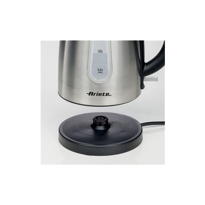 Ariete 2847 Hervidor de Acero Inoxidable 1.7L con Apagado Automático y Visor de Nivel de Agua 3