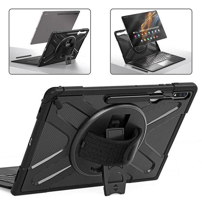 eSTUFF Funda ATLANTA Defender para Samsung Galaxy Tab S8 Ultra Negra 2