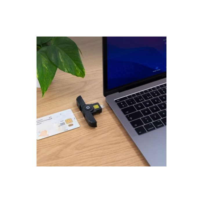 Lector de DNI y Tarjetas TooQ TQR-3011B/ USB Tipo-C/ Negro 3 Lector de DNI y Tarjetas TooQ TQR-3011B/ USB Tipo-C/ Negro 3