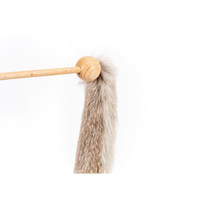 Gloria Juguete para Gato: Palo con Gusano de Piel de Conejo Real, Madera Natural, Activa Instintos, 100% Natural, Hecho en España 1 Gloria Juguete para Gato: Palo con Gusano de Piel de Conejo Real, Madera Natural, Activa Instintos, 100% Natural, Hecho en España 1