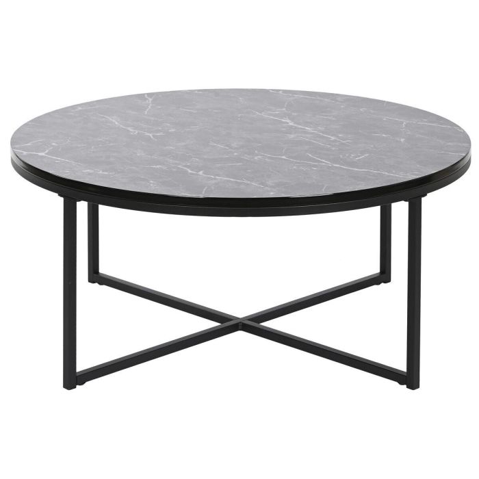 Mesa Centro Moderno DKD Home Decor Negro 80 x 35 x 80 cm 3