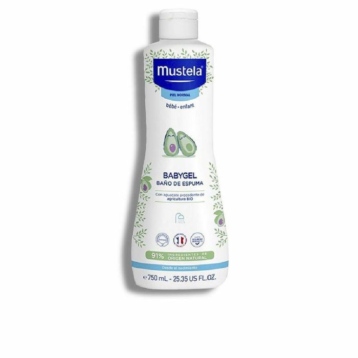 Mustela Babygel, Gel de Baño Espuma para Bebés, 750 ml Mustela Babygel, Gel de Baño Espuma para Bebés, 750 ml