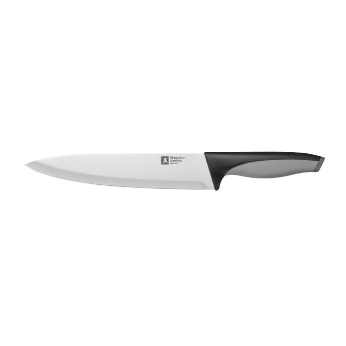 Richardson Sheffield Advantage Cuchillo de Cocina Acero Inoxidable Negro 20,5 cm, Set 6 Unidades, Mango Ergonómico, Apto Lavavajillas