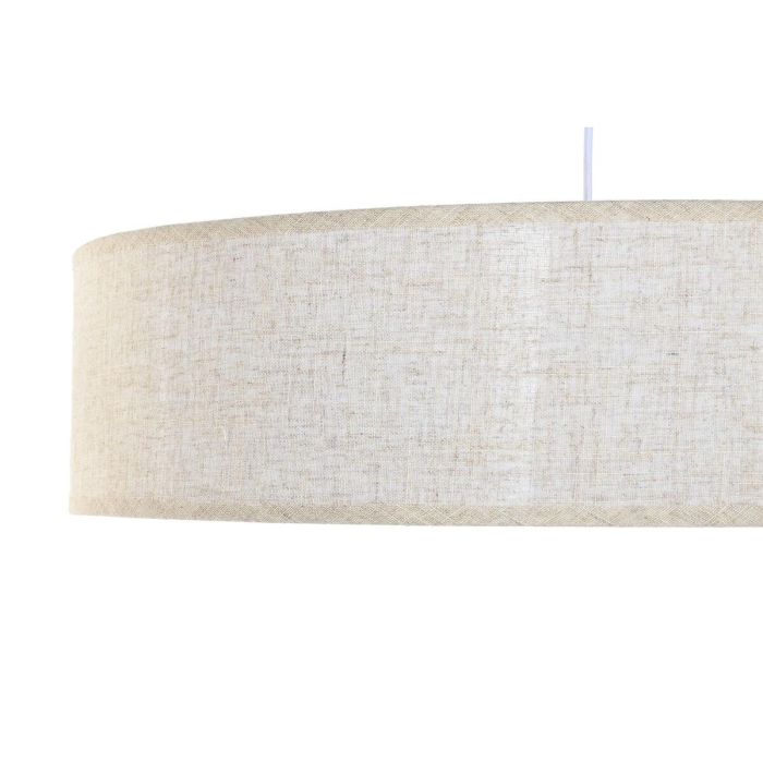 DKD Home Decor Lámpara de Techo Plafón Urban Crudo de Lino y Polipropileno, Bombilla E27 50W, 60 cm Ancho x 60 cm Largo x 15 cm Alto 4 DKD Home Decor Lámpara de Techo Plafón Urban Crudo de Lino y Polipropileno, Bombilla E27 50W, 60 cm Ancho x 60 cm Largo x 15 cm Alto 4