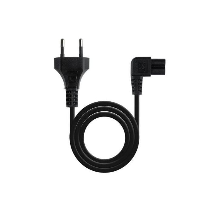 Nanocable 10.22.0503 Cable Alimentación Acodado 90° CEE7/16 Macho a C7 Hembra para TV y Portátil 3m Negro 0 Nanocable 10.22.0503 Cable Alimentación Acodado 90° CEE7/16 Macho a C7 Hembra para TV y Portátil 3m Negro 0