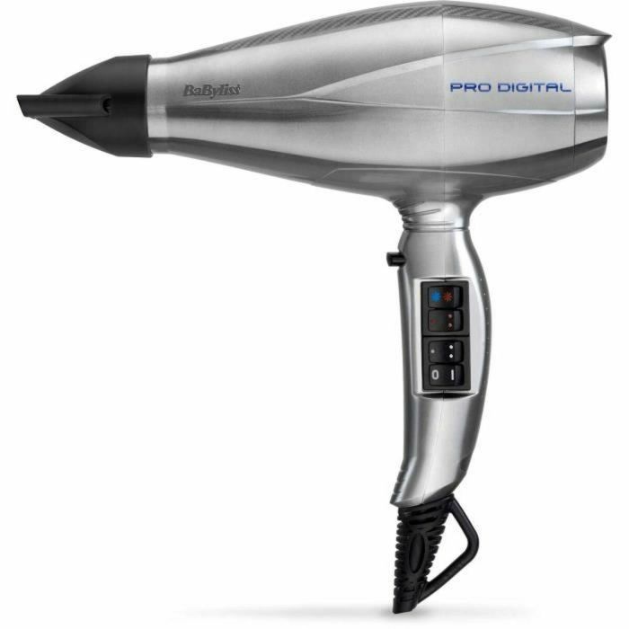 Babyliss Pro Digital 6000E Secador de Pelo 2200W Motor EC Digital | Iónico | Secado Ultra Rápido | 2 Concentradores y Difusor 2 Babyliss Pro Digital 6000E Secador de Pelo 2200W Motor EC Digital | Iónico | Secado Ultra Rápido | 2 Concentradores y Difusor 2