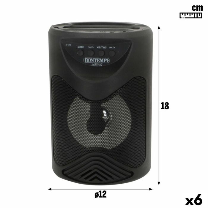 Altavoz con Micrófono Karaoke Bontempi 6 Unidades 15 Altavoz con Micrófono Karaoke Bontempi 6 Unidades 15