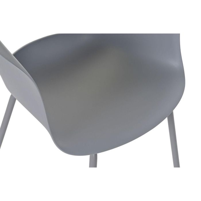 Silla Scandi DKD Home Decor Gris Claro 54 x 80 x 56 cm 1