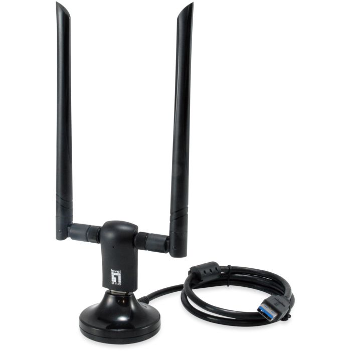 Level one WUA-1810 Adaptador Wifi Usb 3.0 Dual Band AC1200, 2.4GHz/5GHz, 300Mbps/867Mbps, IEEE 802.11ac/a/b/g/n, USB Inalámbrico 2