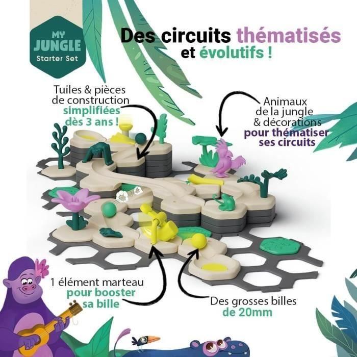Ravensburger RAV4005556274994 Gravitrax Junior Starter Set My Jungle 97 piezas Circuito de canicas Juego de construcción creativo para 3+ años 2 Ravensburger RAV4005556274994 Gravitrax Junior Starter Set My Jungle 97 piezas Circuito de canicas Juego de construcción creativo para 3+ años 2